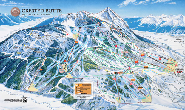 Crested Butte Mtn Resort Trail Map